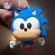 7568.jpg Sonic Articulated Keychain | Print-in-Place