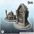 1-PREM.jpg Set of two gothic altars with chest decorated with skulls (1) - Creature Darkness War 15mm 20mm 28mm 32mm Medieval Dungeon
