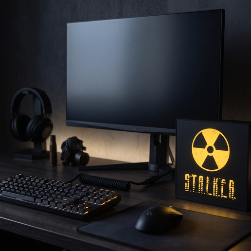 🔦 STALKER Lightbox LED Lamp – Radiation Zone Shadow Box 3MF・ 3MF File ...