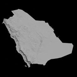 1.png Topographic Map of Saudi Arabia – 3D Terrain
