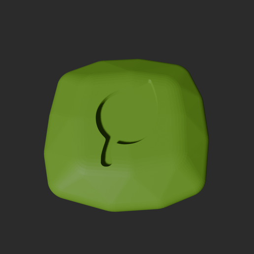 Leaf Stone - 3D Printable Game Token