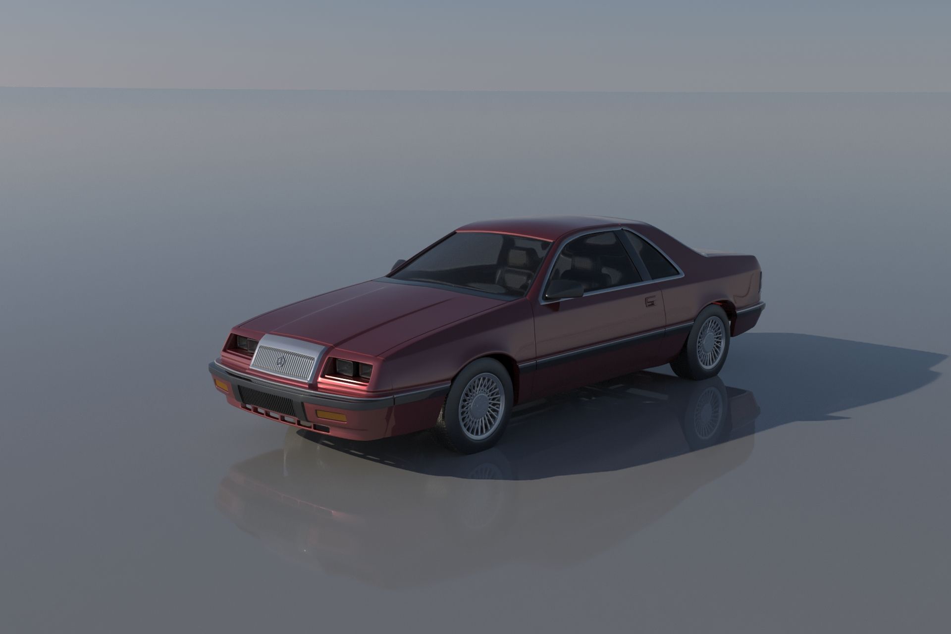 1.jpg Archivo 3D Chrysler LeBaron Coupe 1989・Plan imprimible en 3D para descargar, Andrey_Bezrodny