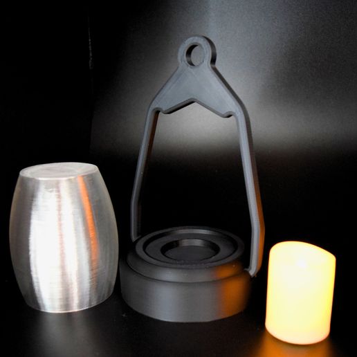 3.jpg Vintage Tea Light Lantern STL – 3D Printable Cottagecore Decor with Clear Glass Insert (LED Candle Holder)