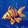 Flexy-Golden-Fish-2.jpg STL file Flexi Golden Fish・3D printer model to download