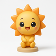 Sun_preview.png Sole - Modello STL della collezione Cute Nature Spirits