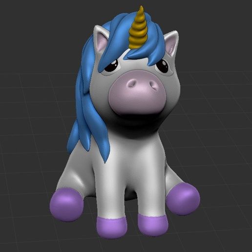 PowderPuff Unicorn 3D model