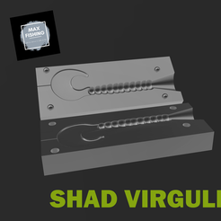virgule.png STL-Datei Flexible Köderform "Komma".・3D-druckbares Modell zum Herunterladen