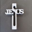 jesus-b0011.jpg JESUS Schriftkreuz für Tischdeko und die Wand