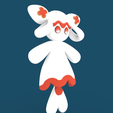 Christmas.png Amione (Orange Flower & Blue Diamond Flexi) + Ornament Versions | Palworld STL | No Supports | FDM Friendly