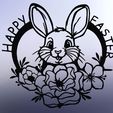 72.jpg LINE ART EASTER BUNNY3, WALL ART EASTER BUNNY, 2D ART EASTER BUNNY, DECOR EASTER BUNNY