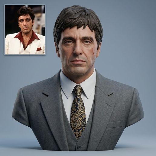 Tony Montana (Scarface) 3D Printable Bust