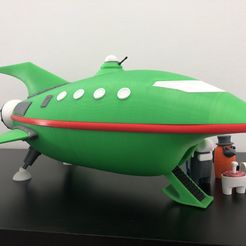 IMG_4344.jpg Free 3D file Futurama planet express ship model・Object to download and to 3D print