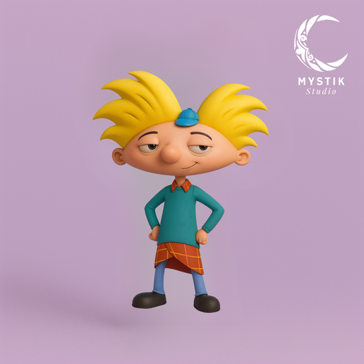 👾 Arnold – Cartoon 3D figure from Hey Arnold・ STL File for 3D
