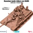 SU85-Tank-riders-1.jpg SU85 Tank with russian tank riders - 28mm