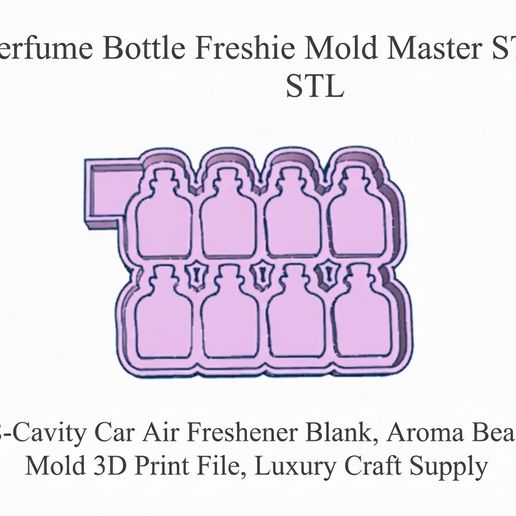 Perfume Bottle Multi-Cavity Master Set - Silicone Mold STL