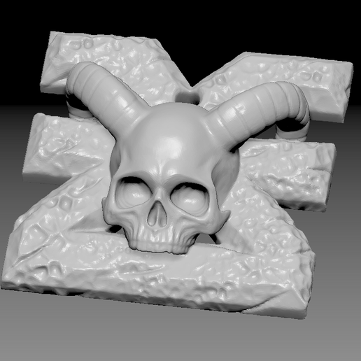 11.png STL file Chaos Gods symbol pendant・Model to download and 3D print, Argon