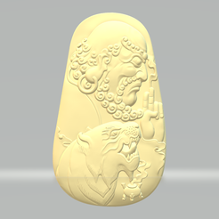 1.png Fichier STL Modèle d'impression 3D du pendentif Fuhu Arhat・Objet pour imprimante 3D à télécharger