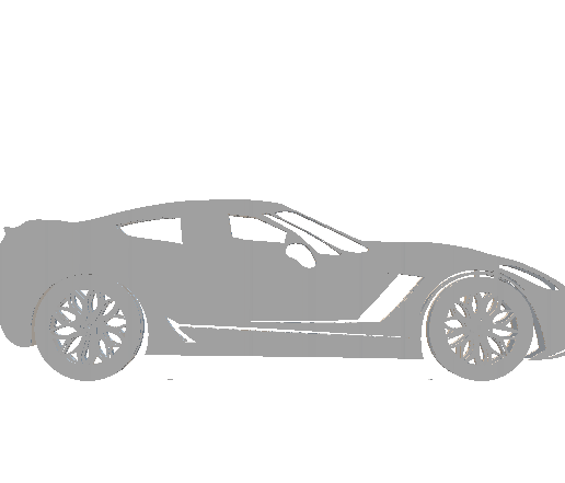 👤 Corvette Logo and Silhouette・ STL File for ・Cults