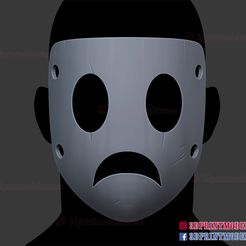 Sniper_Mask_Miko_3d_print_file_01.jpg Archivo 3D Máscara de francotirador Miko de High-Rise Invasion Cosplay・Modelo imprimible en 3D para descargar
