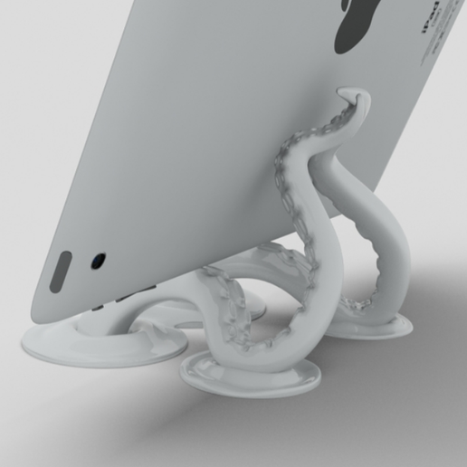 Tentacle holder for cell phone/tablet 3D model