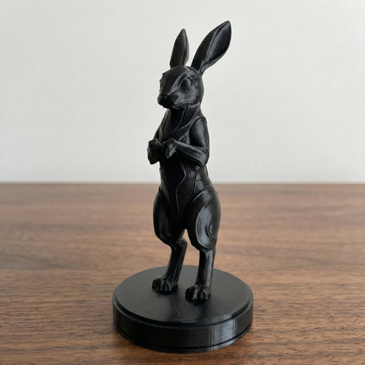 Elegant Minimalistic Rabbit - Modern Decorative Sculpture