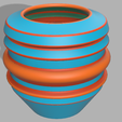 c.PNG Beautiful Oval Vase Long / Joli vase ovale Long