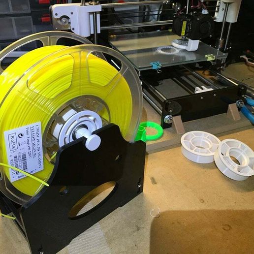 Double ball bearing spool holder (colorfabb, esun, SOVB, Neofil...) - 3D model önizlemesi