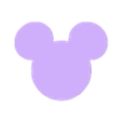 Mickey Blank Head.stl Mickey Head Plain wall art STL and SVG / Mickey ears outline / Mickey mouse / Cake topper / craft decor/ gift