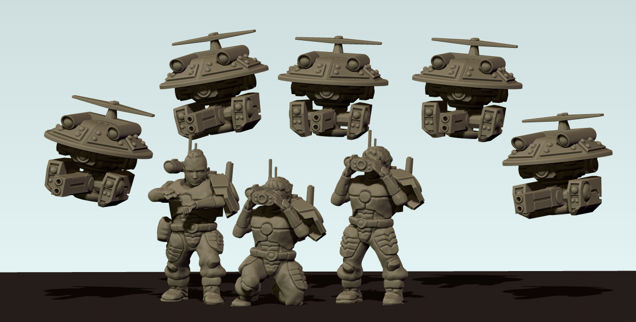 3d File Space Communist Human Auxiliary Marksmen And Sniper Drones 3d Printing Idea To Download Cults
