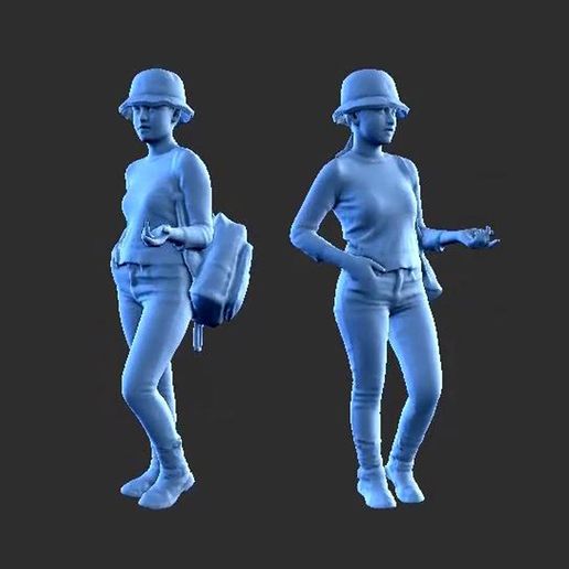 CHARACTER FIGURE GIRL F15 3D model