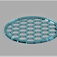 Alvéoles.PNG Coaster in the form of a honeycomb coaster