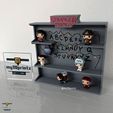 s.jpg STRANGER THINGS ALPHABET WALL DISPLAY STAND FOR KINDER JOY & FUNKO MINI FIGURES | 3D PRINTABLE SHELF