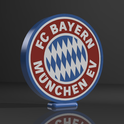 1.png Archivo 3D Lámpara fc bayern münchen ev V2・Modelo para descargar y imprimir en 3D