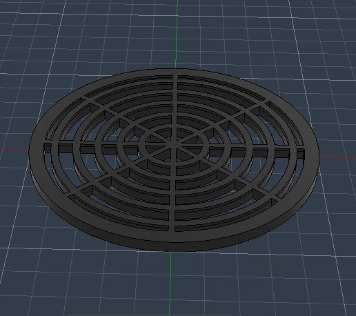 Minimalist Radial Grid Coaster (100mm) - Easy Print & No Supports