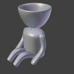 Maceta Sentada.jpg STL-Datei Sitting Pot kostenlos・3D-Drucker-Design zum herunterladen