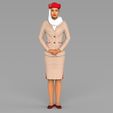 emirates-airline-stewardess-highly-realistic-3d-model-obj-wrl-wrz-mtl (12).jpg Emirates Airline stewardess ready for full color 3D printing