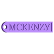 MCKENZY Keychain.stl US NAMES KEYCHAINS STARTING WITH M