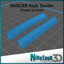 Cults-NASCAR-Spoiler.png STL file NASCAR Style Spoiler・3D print object to download