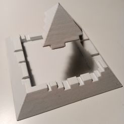 broken pyramid ashtray