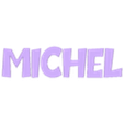 Michel Inlays.stl Lámpara LED con nombre - Nombre Michel