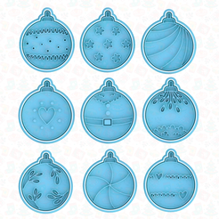 main.png Christmas tree toys cookie cutter set of 9