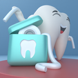 006.png Tooth with dental floss - (tooth with dental floss)