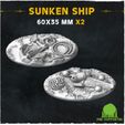 MMF-Sunken-Ship-09.jpg Sunken Ship  (Big Set) - Wargame Bases & Toppers