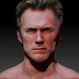 0013_Layer 16.jpg Clint Eastwood textured 3d print bust