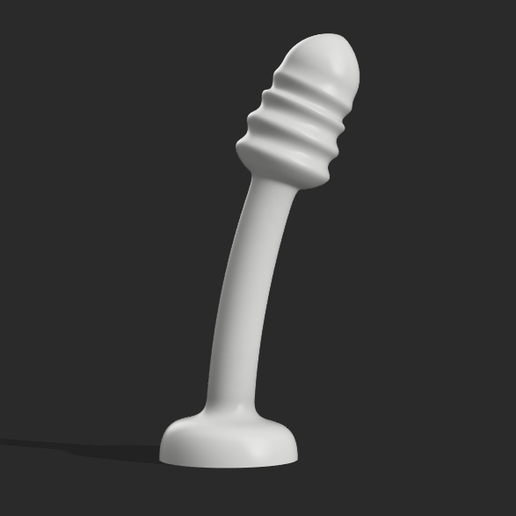 45mm Curved Prostate or G-Spot Toy with Textured HeadFree STL File for  Cults