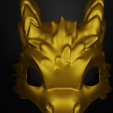 6.png Cute Dragon Cosplay Face Mask 3D print model
