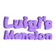 Luigi's Mansion.stl Luigi's Mansion Logo