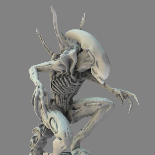 Berserker Predator 3d Printed Miniature Alien Warrior Hunter