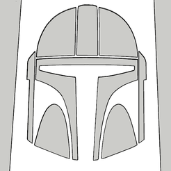 Capture00.PNG STL-Datei Stencil Mandalorian 02・3D-druckbares Modell zum Herunterladen