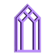 Large Front Window Frame.stl HO Scale Church